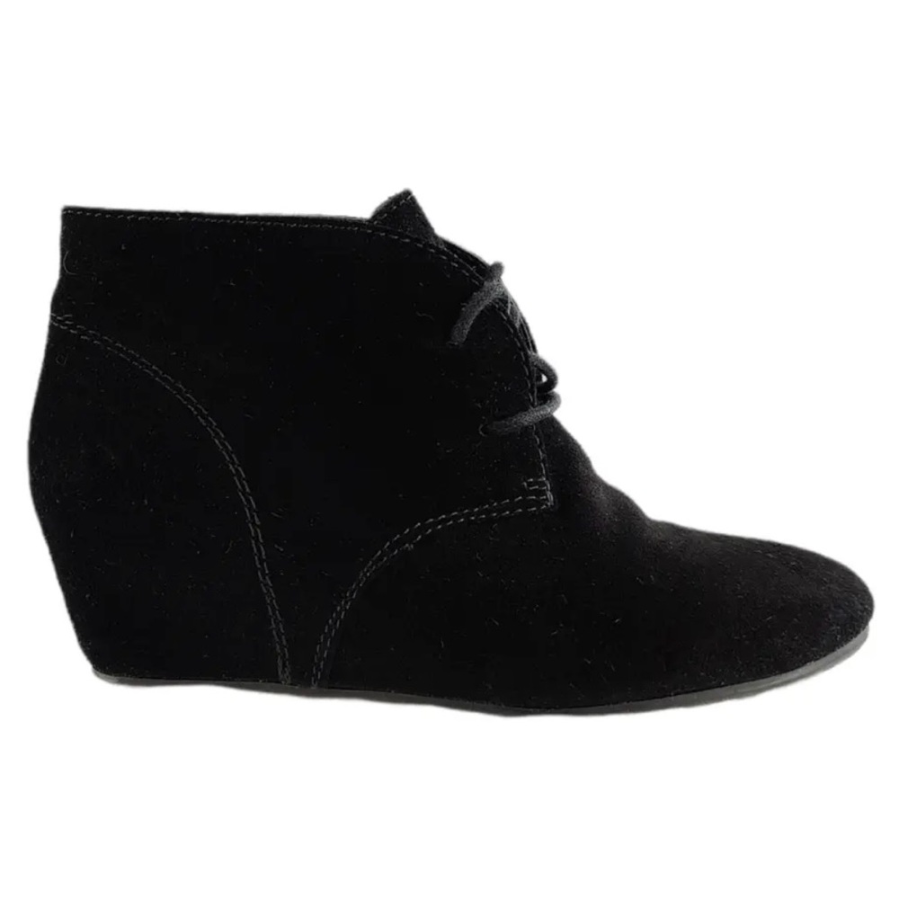 Nine West Suede Hidden Wedge Bootie